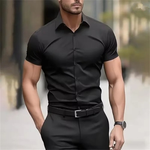Men short sleeve stretch - sleeve,