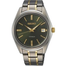 Seiko Titanium Green Dial