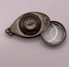 Vintage compass magnifier - compass,
