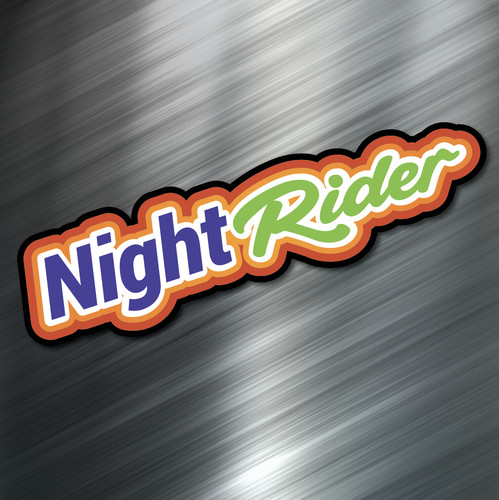 Night rider car - (1), sticker