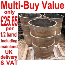 9 Half Oak Barrel Plant