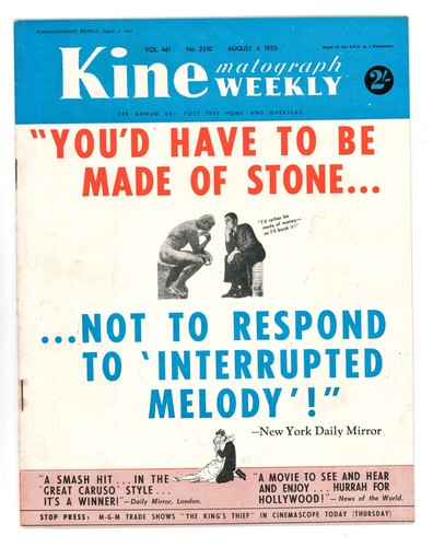Kine weekly magazine back - magazine,