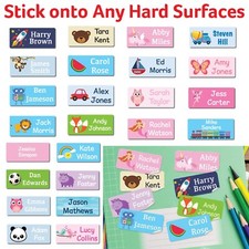 48 Kids Name Label Sticker Personalised Children Name Labels Water Proof