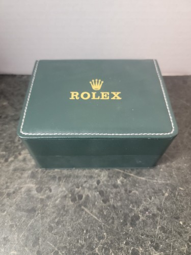 Rolex empty watch case - case, green