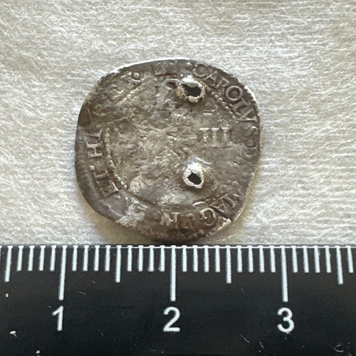 Charles silver threepence - i,