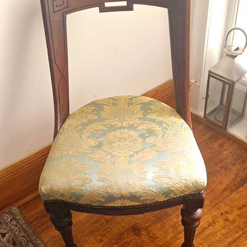 Wood frame antique upholstered - frame,