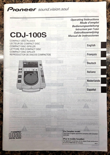 Pioneer cdj 100s dj - pioneer,