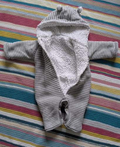 Months fleece lined hooded - 0-3,