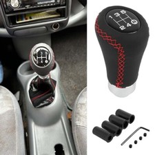 5 Speed 4 Cap Black PU Leather