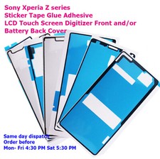 Sony Xperia Z Z1 Z2 Z3 Z4 Z3+ Z5 Compact Mini Front + Back Adhesive Sticker tape