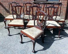 Set 8 Chippendale chairs