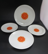 Retro Thomas by Rosenthal Orange Pinwheel Porcelain Plate - Various Sizes