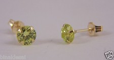 9ct Gold 5mm Green Peridot