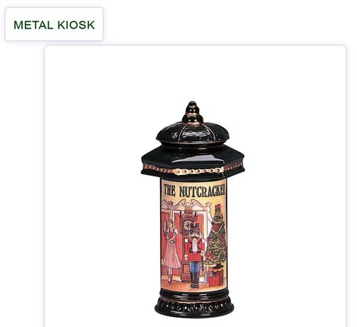 Lemax 2003 metal kiosk - lemax, kiosk"