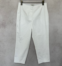 M&S Womens White Cotton Blend