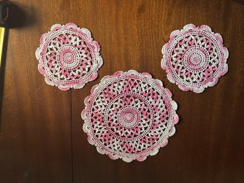 Three pink crochet - pink, dressing
