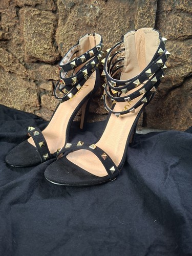 Divine black studded heels - divine,
