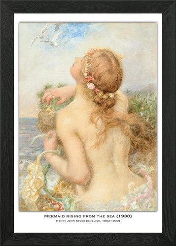 Mermaid rising from the sea