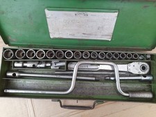 Britool no 40A hexagon drive whitworth / af size socket set complete