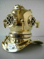 6' Brass Nautical Cooper Finish US Navy Mark V Mini Divers Diving Helmet Gift