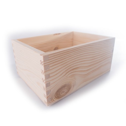 Rectangular wooden non - rectangular, non-lidded