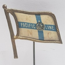 Pacific line  enamel Stick pin