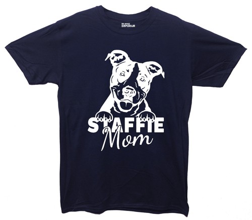 Staffie mom printed shirt - staffie, t-shirt