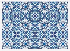 Moroccan Tiles Faux Leather