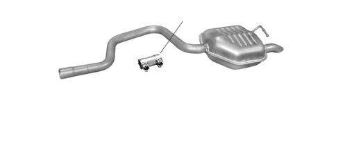 Rear exhaust muffler for ford - rear,