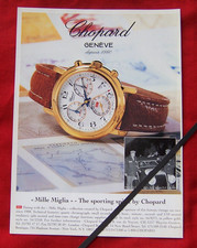 CHOPARD 1000 MILLE MIGLIA CHRONOGRAPH  WATCH 1996 ORIGINAL VINTAGE ADVERT