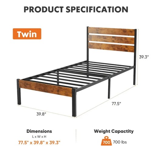 Twin queen full - size, sturdy