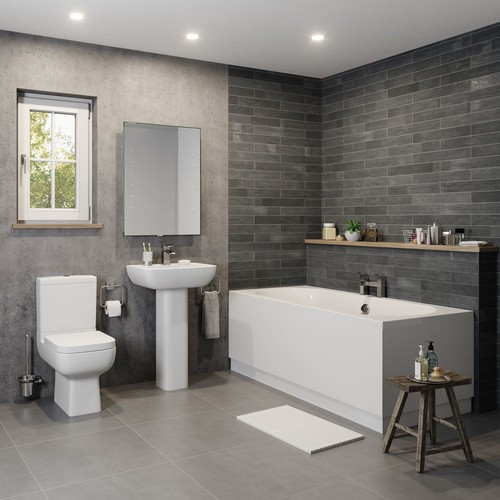Modern bathroom suite - suite, toilet