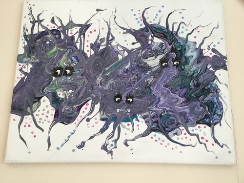 Acrylic painting canvas - acrylic, on