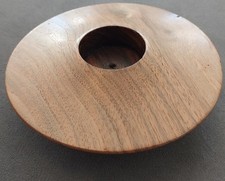 Candle Holder Walnut Wood Hand Made New Zealand Small Church Candle