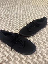 Bnwob All Black Vans Trainers sneakers Shoes Size 8 New Men Women  Unisex canvas