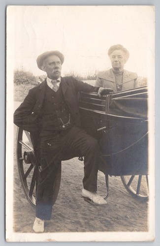 Rppc edwardian man - edwardian, hat