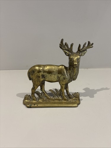 Vintage solid brass - vintage, stag