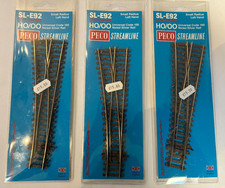 Peco Nickel Silver 00  Track - Streamline Code 100 Electrofrog SL-92 Points x 3
