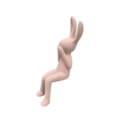 Macaron color bunny statue - macaron,