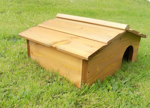 Wooden hedgehog house - wooden, wood