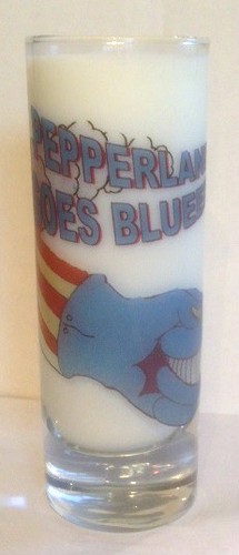 Blue meanie gloved hand - blue,