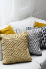 Cotton Cushion Cover Jute Zig