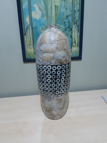 Large floor vase crackleglaze - large,