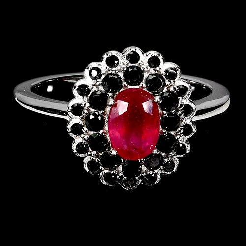 925 sterling silver ring oval - silver,
