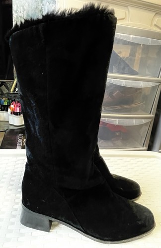 Markon black leather suede - black,
