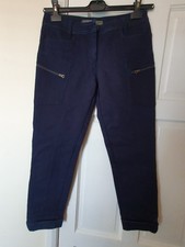 Ermanno Scervino Designer Womens Dark Navy Blue Boyfriend Jeans Waist 30"