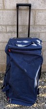 Large Blue Suitcase Holdall Duffle Duffel Bag Telescopic 2 Wheels 66 x 35 x 35cm