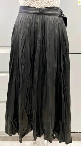 Zara wrap midi skirt - , black