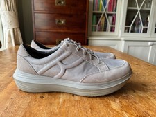MENS KYBUN GREY SUEDE TRAINERS