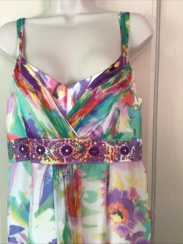 Monsoon silk embellished dress - monsoon,
